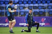 26 March 2018; Rhys Ruddock, left, and Jonathan Sexton during Leinster Rugby squad training at Energia Park in Donnybrook, Dublin. Photo by Ramsey Cardy/Sportsfile