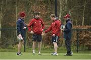 26 March 2018; Head coach Johann van Graan, backline and attack coach Felix Jones, forwards coach Jerry Flannery and defence coach JP Ferreira during Munster Rugby squad training at the University of Limerick in Limerick. Photo by Diarmuid Greene/Sportsfile