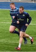 26 March 2018; Sean Cronin, right, and Tadhg Furlong during Leinster Rugby squad training at Energia Park in Donnybrook, Dublin. Photo by Ramsey Cardy/Sportsfile