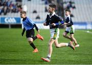 25 March 2018; Darragh O'Boyle participates in the half-time go-games during the Allianz Football League Division 1 Round 7 match between Dublin and Monaghan at Croke Park in Dublin. Photo by Stephen McCarthy/Sportsfile