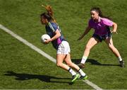 17 March 2018; Niamh Hegarty of Donegal & 2017 All-Stars in action against Sinéad Goldrick of Dublin & 2016 All-Stars during the 2016 All-Stars v 2017 All-Stars Exhibition match during the TG4 Ladies Football All-Star Tour 2018. Chulalongkorn University Football Club Stadium, Bangkok, Thailand. Photo by Piaras Ó Mídheach/Sportsfile