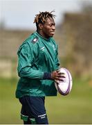 27 March 2018; Niyi Adeolokun during Connacht Rugby squad training at the Sportsground in Galway. Photo by Seb Daly/Sportsfile