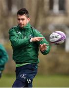 27 March 2018; Tiernan O’Halloran during Connacht Rugby squad training at the Sportsground in Galway. Photo by Seb Daly/Sportsfile