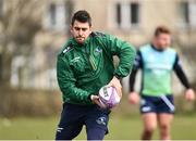 27 March 2018; Tiernan O’Halloran during Connacht Rugby squad training at the Sportsground in Galway. Photo by Seb Daly/Sportsfile