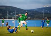 27 March 2018; Declan Rice of Republic of Ireland in action against Elvin Sarkarov of Azerbaijan during the UEFA U21 Championship Qualifier match between the Republic of Ireland and Azerbaijan at Tallaght Stadium in Dublin. Photo by Stephen McCarthy/Sportsfile