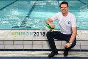28 March 2018; Niall Quinn and Amber Barrett were announced today as Ambassadors for 2018 Para Swimming Allianz European Championships. Niall and Amber will now join Gordon D’Arcy and Jessie Barr along with 4, yet to be announced, ambassadors who will all take part in a 50m Ambassador challenge that will take place as part of the championships on Friday, August 17th. Pictured at the announcement is Niall Quinn, at the National Aquatic Centre, in Blanchardstown, Dublin. Photo by Sam Barnes/Sportsfile