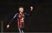 26 March 2018; Philip Gannon of Bohemians during the EA SPORTS Cup First Round match between Bohemians and Cabinteely at Dalymount Park in Dublin.  Photo by David Fitzgerald/Sportsfile