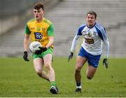 18 March 2018; Niall O'Donnell of Donegal in action against Ryan Wylie of Monaghan during the Allianz Football League Division 1 Round 6 match between Monaghan and Donegal at St. Tiernach's Park in Clones, Monaghan. Photo by Oliver McVeigh/Sportsfile