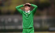 29 March 2018; Rory Doyle of Republic of Ireland following the Centenary Shield match between the Republic of Ireland Schools and Northern Ireland Schools at Monaghan United FC in Gortakeegan, Monaghan. Photo by Stephen McCarthy/Sportsfile
