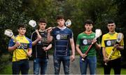 29 March 2018; In attendance, from left, Paddy Gannon of Roscommon, Niall Kilcullen of Sligo, Cian Naughton of Galway Tribesmen, Luke Connor of Mayo and Shane McKittrick of Donegal at the launch of the Bank of Ireland Celtic Challenge 2018 at Iveagh Gardens in Dublin. Photo by David Fitzgerald/Sportsfile