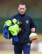 29 March 2018; Republic of Ireland goalkeeping coach Conor Foley during the Centenary Shield match between the Republic of Ireland Schools and Northern Ireland Schools at Monaghan United FC in Gortakeegan, Monaghan. Photo by Stephen McCarthy/Sportsfile