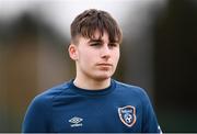 29 March 2018; Ronan Manning of Republic of Ireland prior to the Centenary Shield match between the Republic of Ireland Schools and Northern Ireland Schools at Monaghan United FC in Gortakeegan, Monaghan. Photo by Stephen McCarthy/Sportsfile