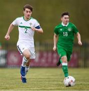 29 March 2018; Caolan Coyle of Northern Ireland during the Centenary Shield match between the Republic of Ireland Schools and Northern Ireland Schools at Monaghan United FC in Gortakeegan, Monaghan. Photo by Stephen McCarthy/Sportsfile