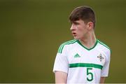 29 March 2018; Ruari O’Hare of Northern Ireland during the Centenary Shield match between the Republic of Ireland Schools and Northern Ireland Schools at Monaghan United FC in Gortakeegan, Monaghan. Photo by Stephen McCarthy/Sportsfile
