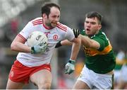 25 March 2018; Ronan McNabb of Tyrone in action against Kevin McCarthy of Kerry during the Allianz Football League Division 1 Round 7 match between Tyrone and Kerry at Healy Park in Omagh, Tyrone. Photo by Brendan Moran/Sportsfile