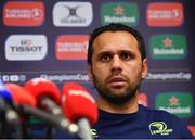 30 March 2018; Isa Nacewa during a Leinster rugby press conference at Leinster Rugby HQ in Dublin. Photo by Seb Daly/Sportsfile