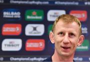 30 March 2018; Head coach Leo Cullen during a Leinster rugby press conference at Leinster Rugby HQ in Dublin. Photo by Seb Daly/Sportsfile