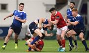 30 March 2018; Jack Kelly of Leinster A is tackled by Ronan O’Mahony of Munster A during the British & Irish Cup Quarter-Final match between Leinster A and Munster A at Energia Park in Donnybrook, Dublin. Photo by Ramsey Cardy/Sportsfile