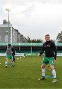 30 March 2018; Cork City captain Conor McCormack warms up prior to the SSE Airtricity League Premier Division match between Bray Wanderers and Cork City at the Carlisle Grounds in Wicklow. Photo by Seb Daly/Sportsfile