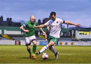 30 March 2018; Jimmy Keohane of Cork City in action against Gary McCabe of Bray Wanderers during the SSE Airtricity League Premier Division match between Bray Wanderers and Cork City at the Carlisle Grounds in Wicklow. Photo by Seb Daly/Sportsfile