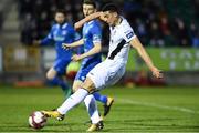 9WG30 March 2018; Courtney Duffus of Waterford FC scores his side's first goal during the SSE Airtricity League Premier Division match between Limerick and Waterford at Market's Field in Limerick. Photo by Matt Browne/Sportsfile