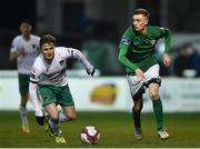 30 March 2018; Daniel Kelly of Bray Wanderers in action against Kieran Sadlier of Cork City during the SSE Airtricity League Premier Division match between Bray Wanderers and Cork City at the Carlisle Grounds in Wicklow. Photo by Seb Daly/Sportsfile