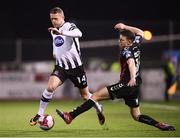 30 March 2018; Dane Massey of Dundalk in action against Keith Buckley of Bohemians during the SSE Airtricity League Premier Division match between Dundalk and Bohemians at Oriel Park in Louth. Photo by Stephen McCarthy/Sportsfile