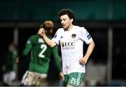 30 March 2018; Barry McNamee of Cork City celebrates after scoring his side's second goal during the SSE Airtricity League Premier Division match between Bray Wanderers and Cork City at the Carlisle Grounds in Wicklow. Photo by Seb Daly/Sportsfile