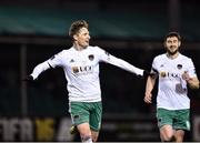 30 March 2018; Kieran Sadlier of Cork City celebrates after scoring his side's fourth goal during the SSE Airtricity League Premier Division match between Bray Wanderers and Cork City at the Carlisle Grounds in Wicklow. Photo by Seb Daly/Sportsfile