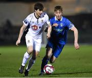 30 March 2018; John Kavanagh of Waterford FC in action against Will Fitzgerald of Limerick FC during the SSE Airtricity League Premier Division match between Limerick and Waterford at Market's Field in Limerick. Photo by Matt Browne/Sportsfile
