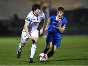30 March 2018; John Kavanagh of Waterford FC in action against Will Fitzgerald of Limerick FC during the SSE Airtricity League Premier Division match between Limerick and Waterford at Market's Field in Limerick. Photo by Matt Browne/Sportsfile
