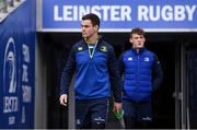 31 March 2018; Jonathan Sexton arrives for the Leinster Rugby captain's run at the Aviva Stadium in Dublin. Photo by Ramsey Cardy/Sportsfile