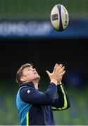 31 March 2018; Jordi Murphy during the Leinster Rugby captain's run at the Aviva Stadium in Dublin. Photo by Ramsey Cardy/Sportsfile