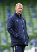 31 March 2018; Head coach Leo Cullen during the Leinster Rugby captain's run at the Aviva Stadium in Dublin. Photo by Ramsey Cardy/Sportsfile