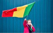31 March 2018; Carlow supporter Creah Doyle, age 7, prior to the Allianz Football League Division 4 Final match between Carlow and Laois at Croke Park in Dublin. Photo by David Fitzgerald/Sportsfile