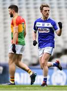 31 March 2018; Ross Munnelly of Laois celebrates after kicking a point during the Allianz Football League Division 4 Final match between Carlow and Laois at Croke Park in Dublin. Photo by David Fitzgerald/Sportsfile