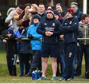 31 March 2018; Sean O'Brien with Tullow head coach Maurice Logue during the Bank of Ireland Provincial Towns Cup Round 3 match between Gorey and Tullow at Gorey RFC in Wexford. Photo by Matt Browne/Sportsfile