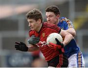 31 March 2018; Conor Maginn of Down in action against Jack Kennedy of Tipperary during the Allianz Football League Roinn 2 Round 6 match between Down and Tipperary at Páirc Esler in Newry, Co Down. Photo by Oliver McVeigh/Sportsfile