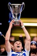 31 March 2018; Laois captain Stephen Attride lifts the cup after the Allianz Football League Division 4 Final match between Carlow and Laois at Croke Park in Dublin. Photo by Piaras Ó Mídheach/Sportsfile