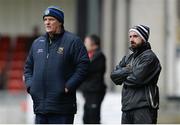 31 March 2018; Tipperary Manager Liam Kearns, left, and selector Shane Stapleton during the Allianz Football League Roinn 2 Round 6 match between Down and Tipperary at Páirc Esler in Newry, Co Down. Photo by Oliver McVeigh/Sportsfile