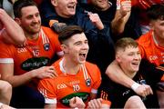 31 March 2018; Ben Crealey of Armagh, centre, and team-mates celebrate after the Allianz Football League Division 3 Final match between Armagh and Fermanagh at Croke Park in Dublin. Photo by Piaras Ó Mídheach/Sportsfile