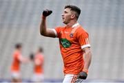 31 March 2018; Ryan McShane of Armagh celebrates at the final whistle following his side's victory in the Allianz Football League Division 3 Final match between Armagh and Fermanagh at Croke Park in Dublin. Photo by David Fitzgerald/Sportsfile