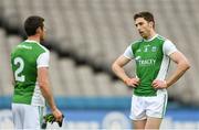 31 March 2018; Eoin Donnelly, right, and Micky Jones of Fermanagh dejected after the Allianz Football League Division 3 Final match between Armagh and Fermanagh at Croke Park in Dublin. Photo by Piaras Ó Mídheach/Sportsfile