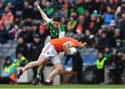 31 March 2018; Aidan Forker of Armagh in action against Eoin Donnelly of Fermanagh during the Allianz Football League Division 3 Final match between Armagh and Fermanagh at Croke Park in Dublin. Photo by Piaras Ó Mídheach/Sportsfile