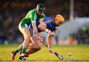 31 March 2018; Padriac Maher of Tipperary in action against Barry Murphy of Limerick during the Allianz Hurling League Division 1 semi-final match between Tipperary and Limerick at Semple Stadium in Thurles, Co Tipperary. Photo by Eóin Noonan/Sportsfile