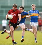 31 March 2018; Peter Turley of Down in action against Jack Kennedy of Tipperary during the Allianz Football League Roinn 2 Round 6 match between Down and Tipperary at Páirc Esler in Newry, Co Down. Photo by Oliver McVeigh/Sportsfile