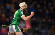 31 March 2018; Cian Lynch of Limerick celebrates a late score during the Allianz Hurling League Division 1 semi-final match between Tipperary and Limerick at Semple Stadium in Thurles, Tipperary. Photo by Stephen McCarthy/Sportsfile