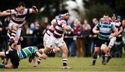 31 March 2018; Pino Moise of Tullow is tackled by Stephen Horan of Gorey during the Bank of Ireland Provincial Towns Cup Round 3 match between Gorey and Tullow at Gorey RFC in Wexford. Photo by Matt Browne/Sportsfile