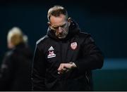 30 March 2018; Derry City Manager Kenny Shiels during the SSE Airtricity League Premier Division match between Derry City and St Patrick's Athletic at the Brandywell Stadium in Derry. Photo by Oliver McVeigh/Sportsfile