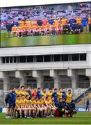 1 April 2018; Roscommon players pose for their photograph prior to the Allianz Football League Division 2 Final match between Cavan and Roscommon at Croke Park in Dublin. Photo by Stephen McCarthy/Sportsfile